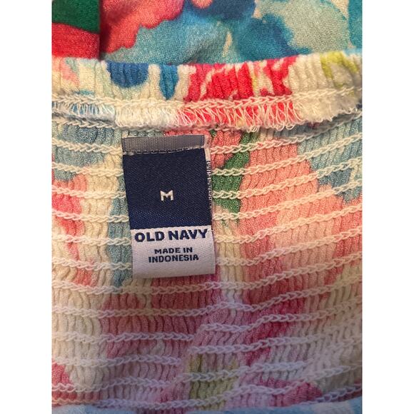 GUC Old Navy Multi Color Sundress Spaghetti Straps Adjustable Size Medium - Picture 3 of 5